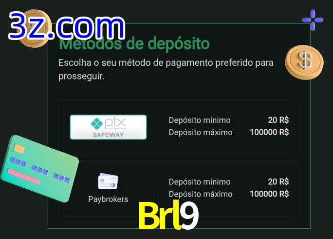 O cassino Brl9 oferece uma grande variedade de métodos de pagamento